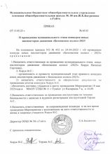 Приказ "О проведении муниципального этапа конкурса юных инспекторов движения "Безопасное колесо-2023"
